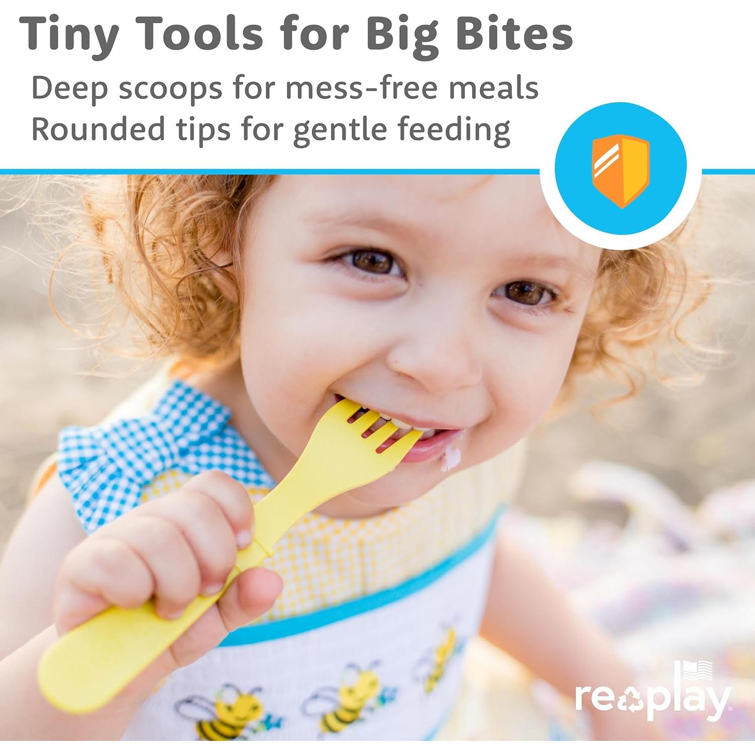 Juego de Utensilios para Niños Re-Play 12 Piezas Apto Lavavajillas