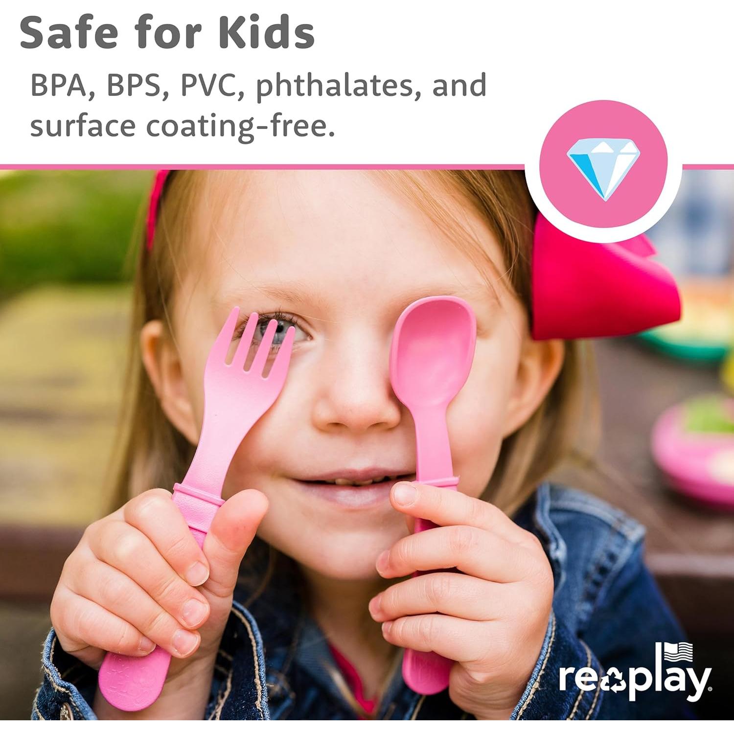 Juego de Utensilios para Niños Re-Play 12 Piezas Apto Lavavajillas