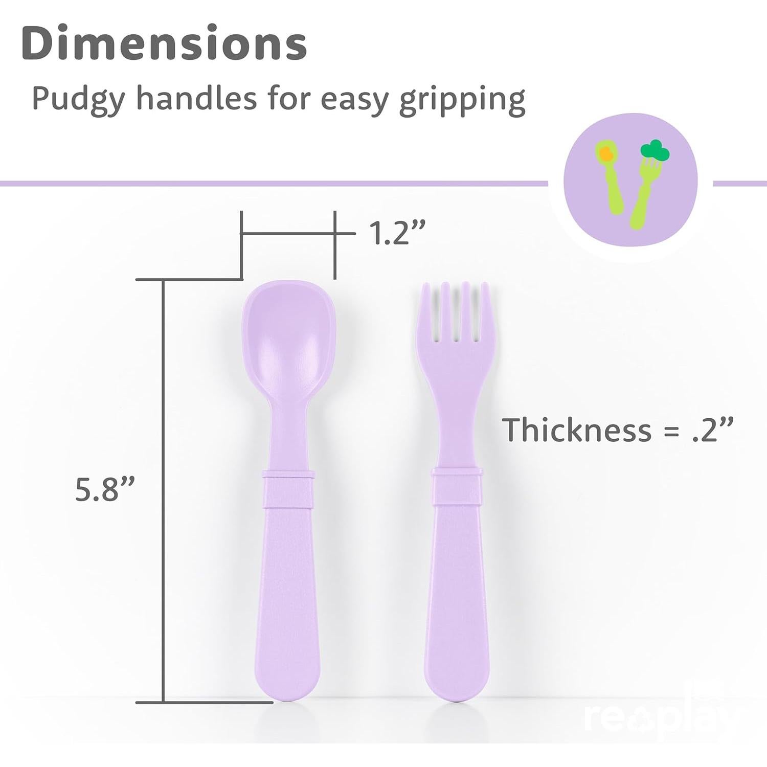 Juego de Utensilios para Niños Re-Play 12 Piezas Apto Lavavajillas