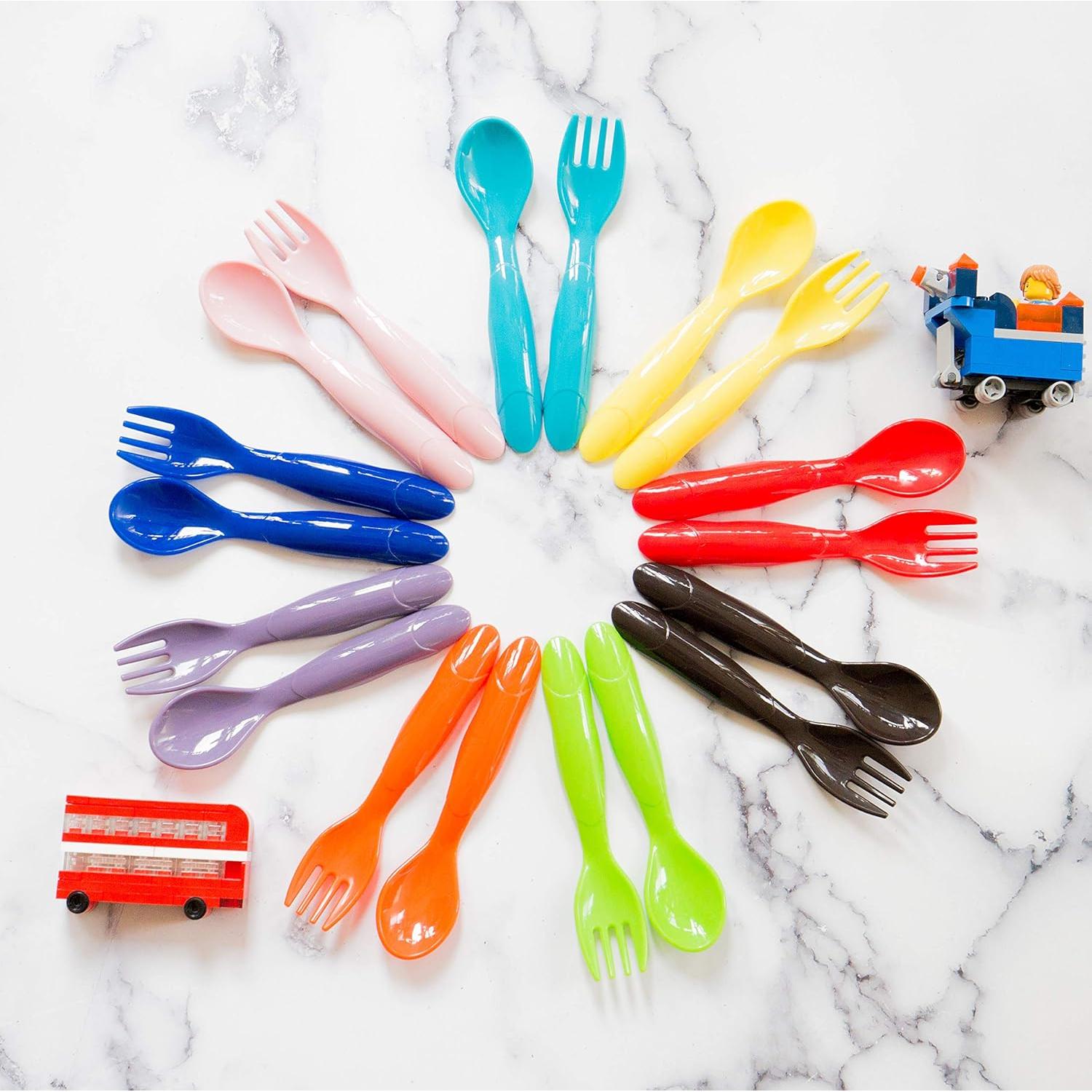 Set de Utensilios Plásticos para Niños Youngever 36 Pcs