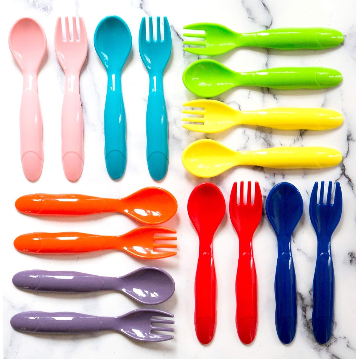 Set de Utensilios Plásticos para Niños Youngever 36 Pcs
