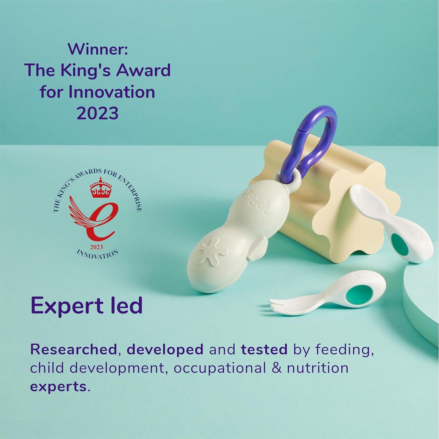 Set de Cuchara y Tenedor Doddl para Bebés - Autoalimentación