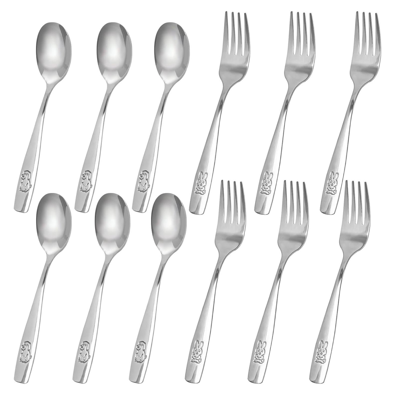 Set de Utensilios para Niños HANSGO 12 Piezas Acero Inoxidable