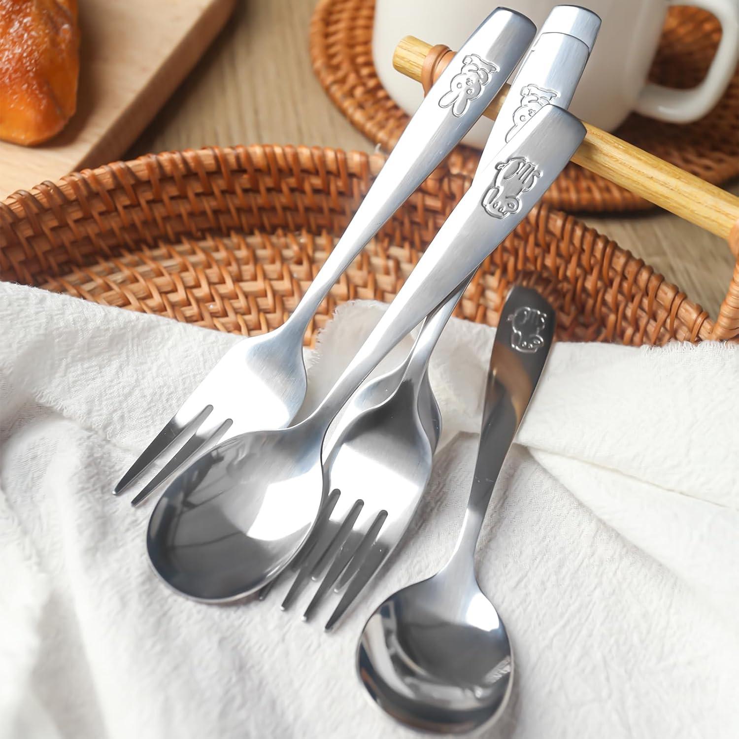 Set de Utensilios para Niños HANSGO 12 Piezas Acero Inoxidable