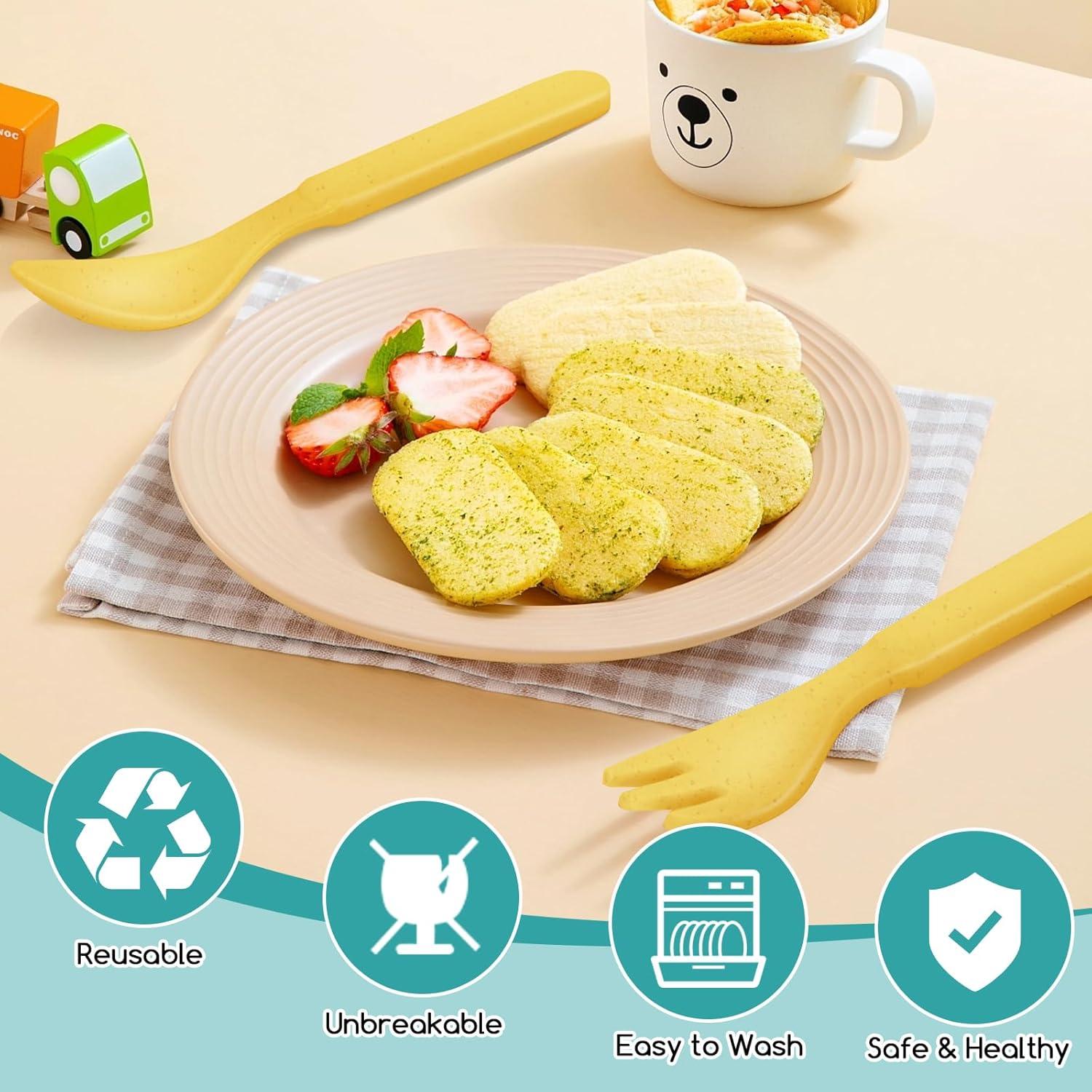 Juego de Utensilios de Bambú para Niños Shopwithgreen - 10 Piezas