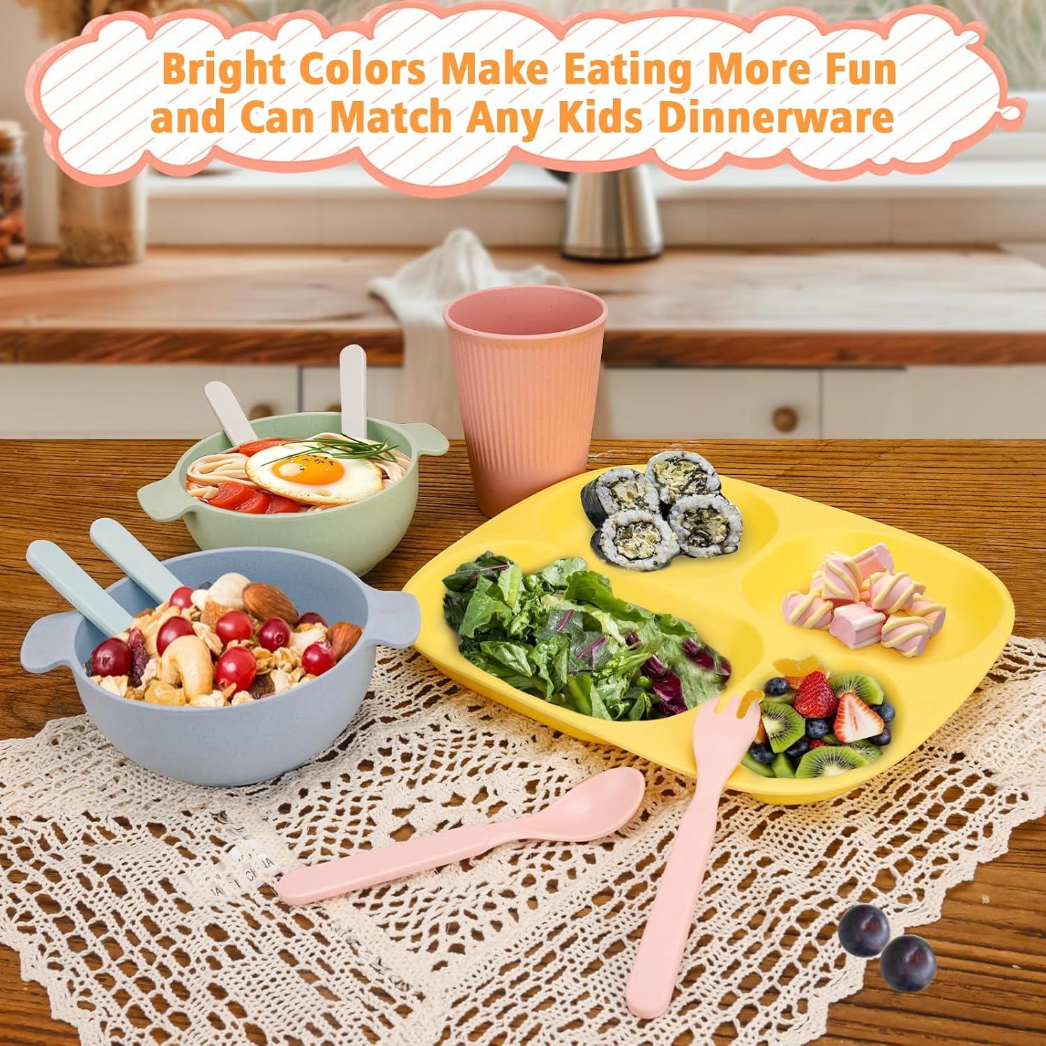 Juego de Utensilios de Bambú para Niños Shopwithgreen - 10 Piezas