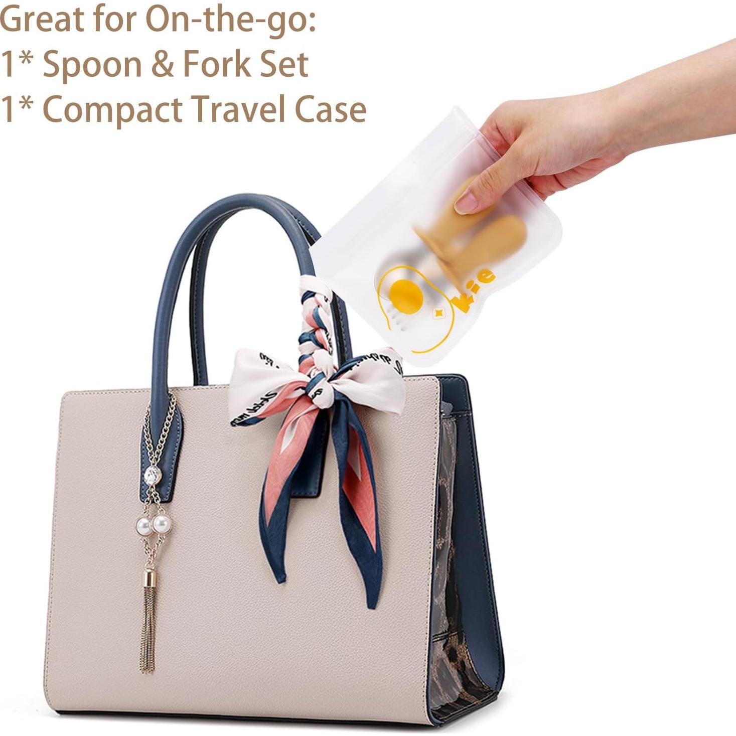 Utensilios para Niños Qkie - Cucharas y Tenedores de Acero Inoxidable