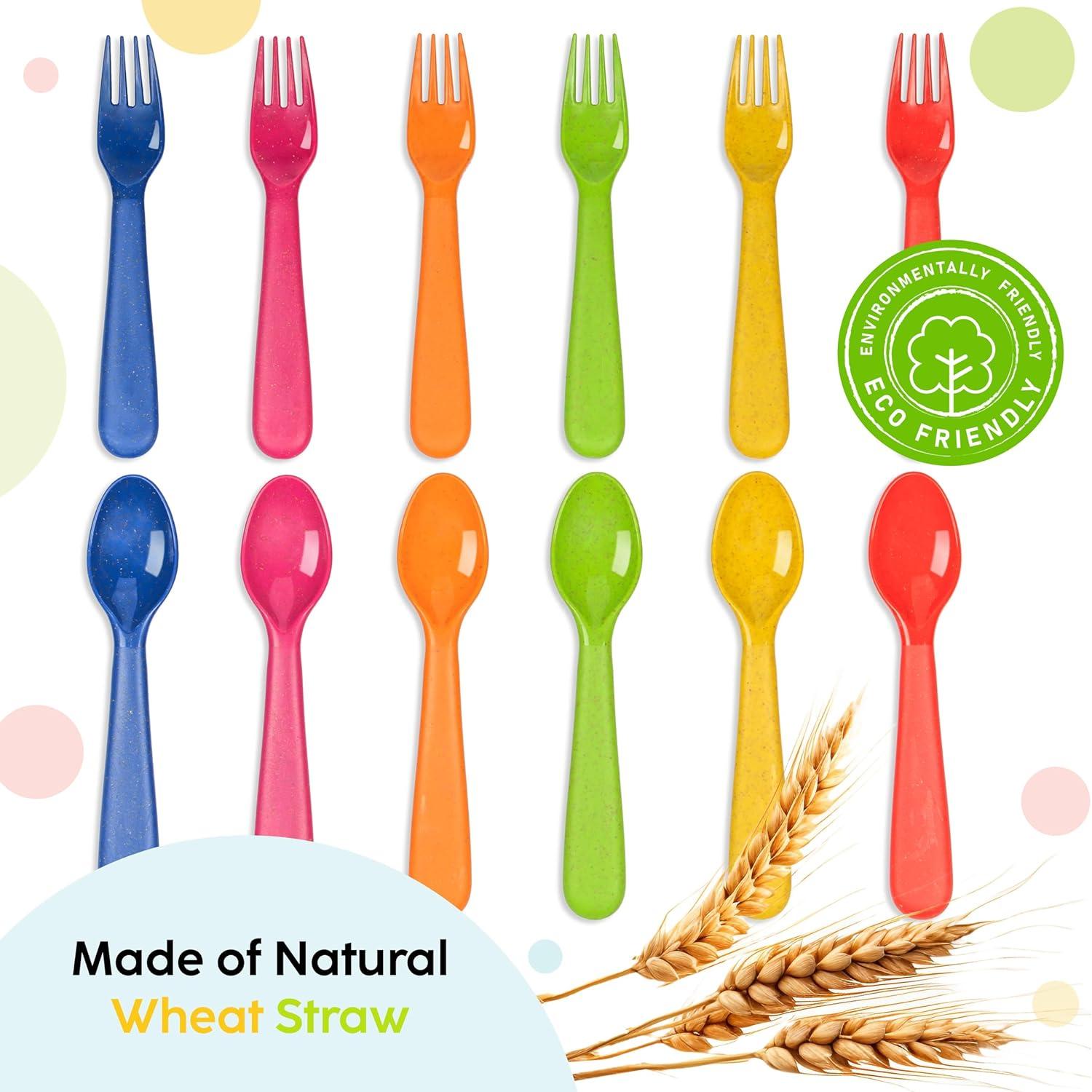 Juego de Utensilios para Niños Plaskidy 12 Piezas BPA Free