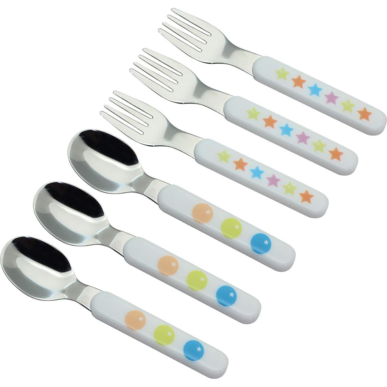 Juego de Cubiertos para Niños Annova 6 Piezas Acero Inoxidable