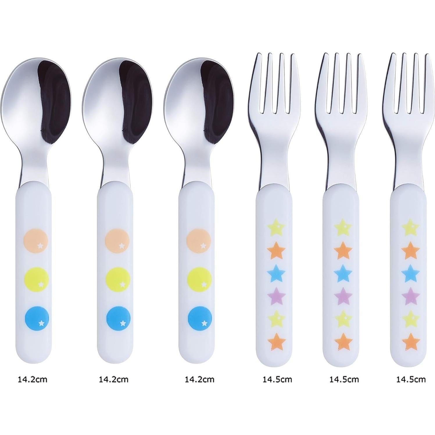 Juego de Cubiertos para Niños Annova 6 Piezas Acero Inoxidable