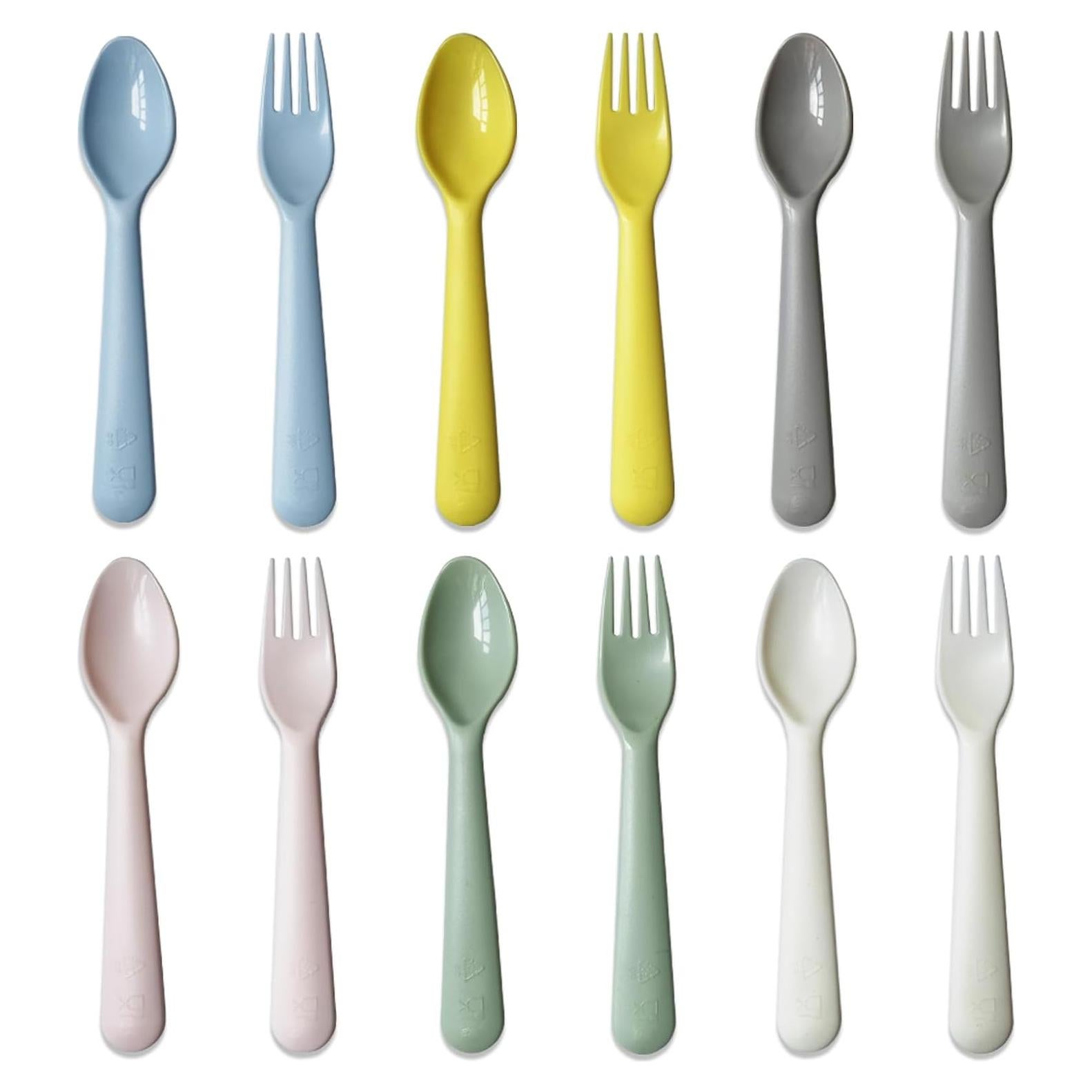 Juego de Utensilios para Niños Muulaii - 12 Piezas Libres de BPA