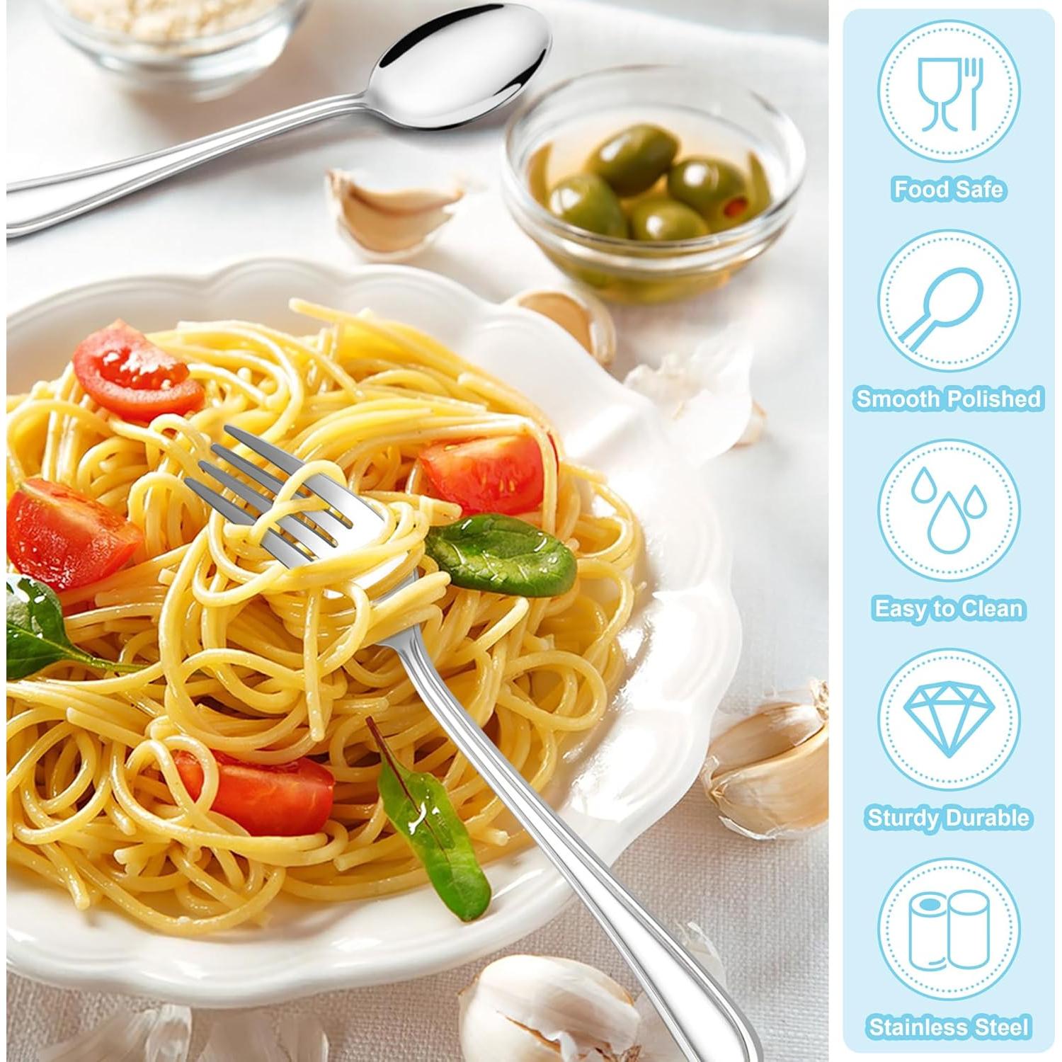 Juego de Cubiertos para Niños E-far 10 Piezas Acero Inoxidable