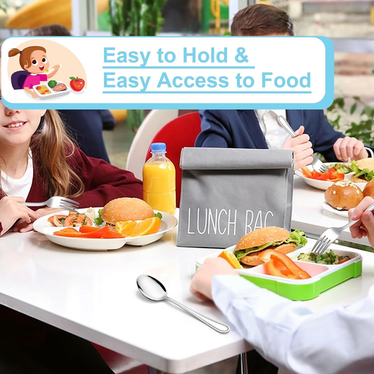 Juego de Cubiertos para Niños E-far 10 Piezas Acero Inoxidable