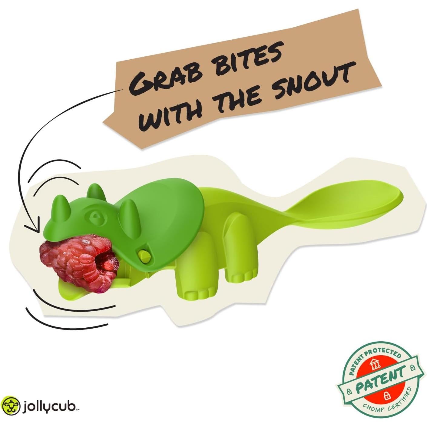 Set de Utensilios para Niños JollyCub Dinosaurio 2 Piezas