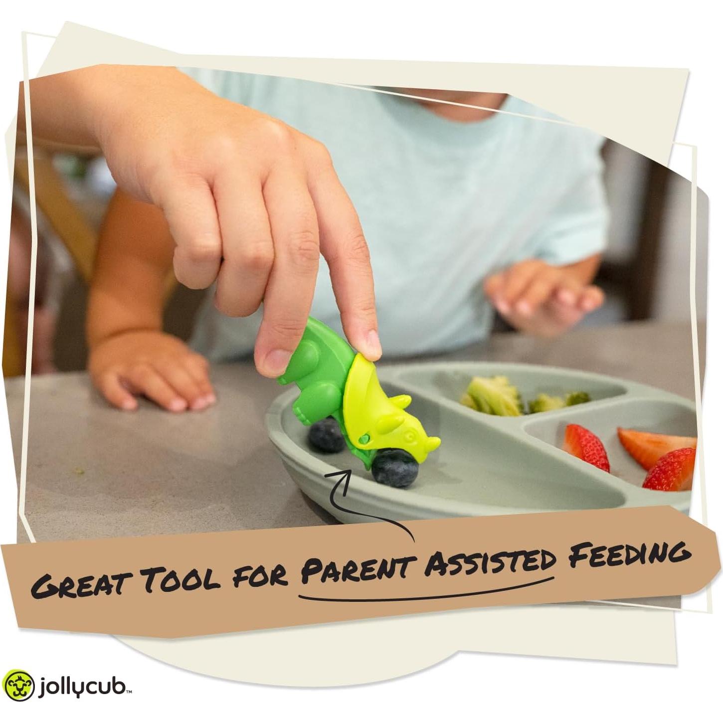 Set de Utensilios para Niños JollyCub Dinosaurio 2 Piezas