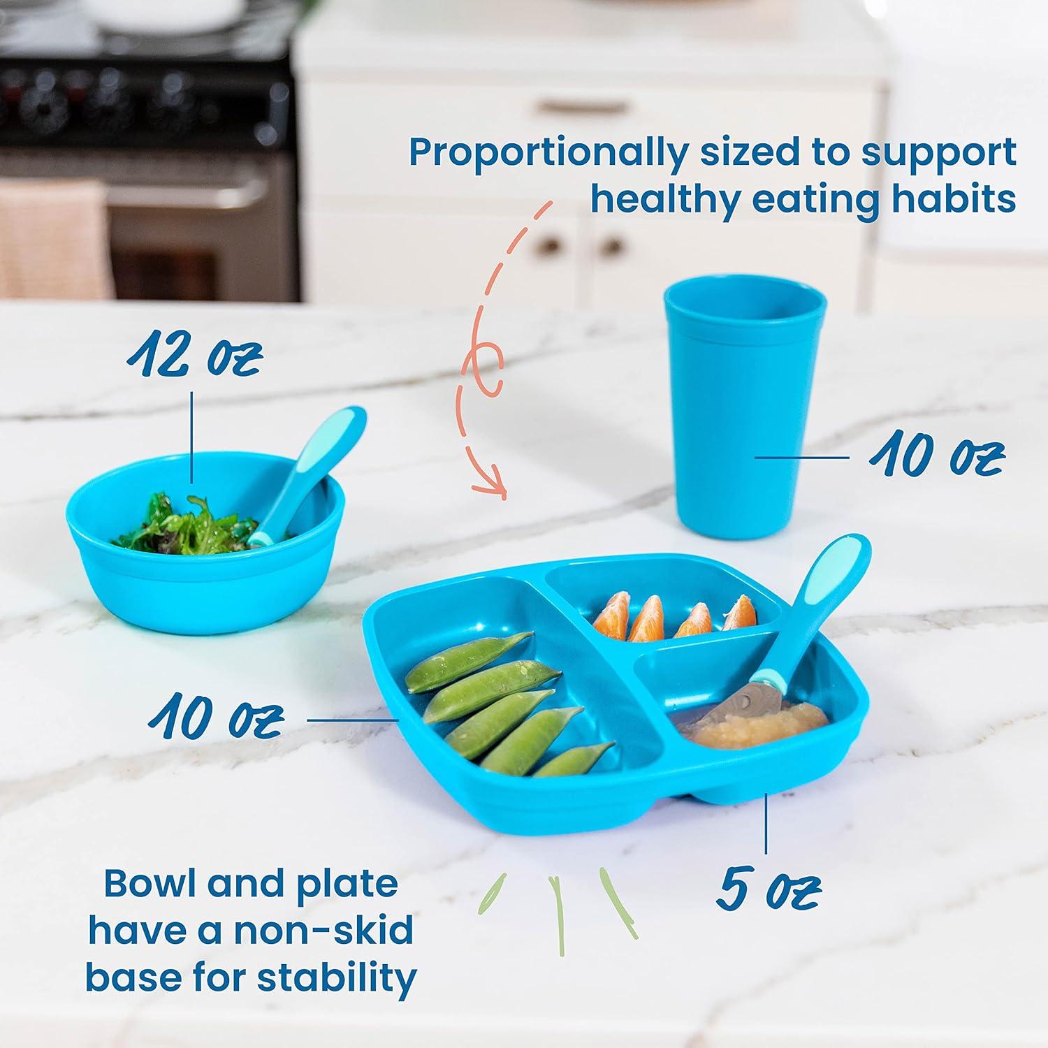 ECR4Kids Mi Primer Juego de Utensilios 15 Piezas Verde