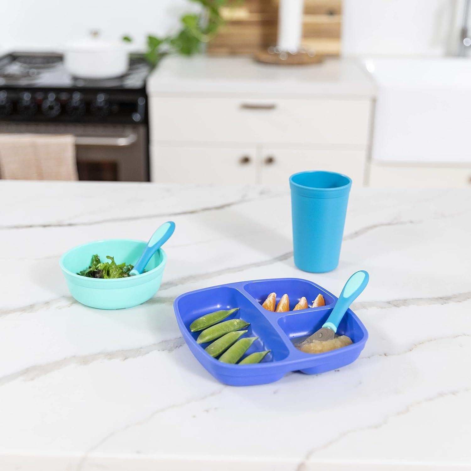 ECR4Kids Mi Primer Juego de Utensilios 15 Piezas Verde