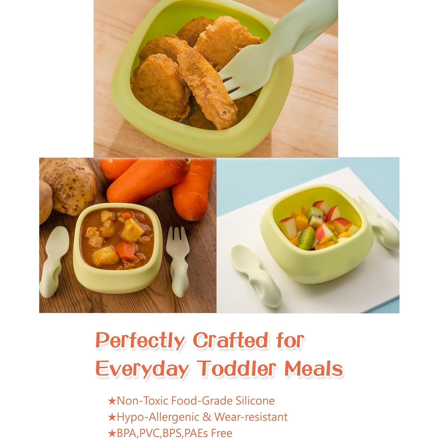 Juego de Utensilios Ergonómicos Tiny Genius para Bebés 1-4 Años