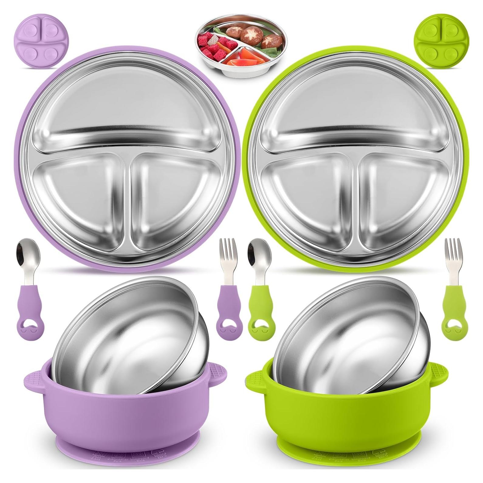 Set de Utensilios de Acero Inoxidable Nuogo para Niños 6 Piezas