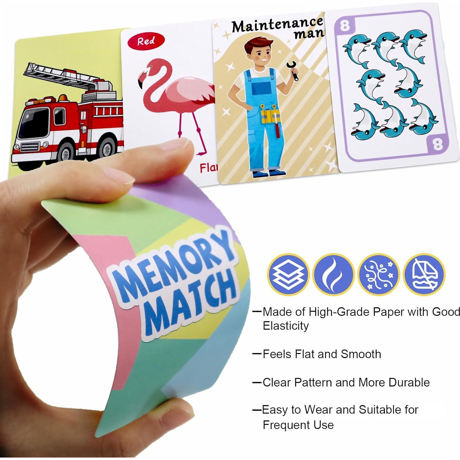 Juegos de Cartas Clásicos Floatlive - 4 Barajas para Niños