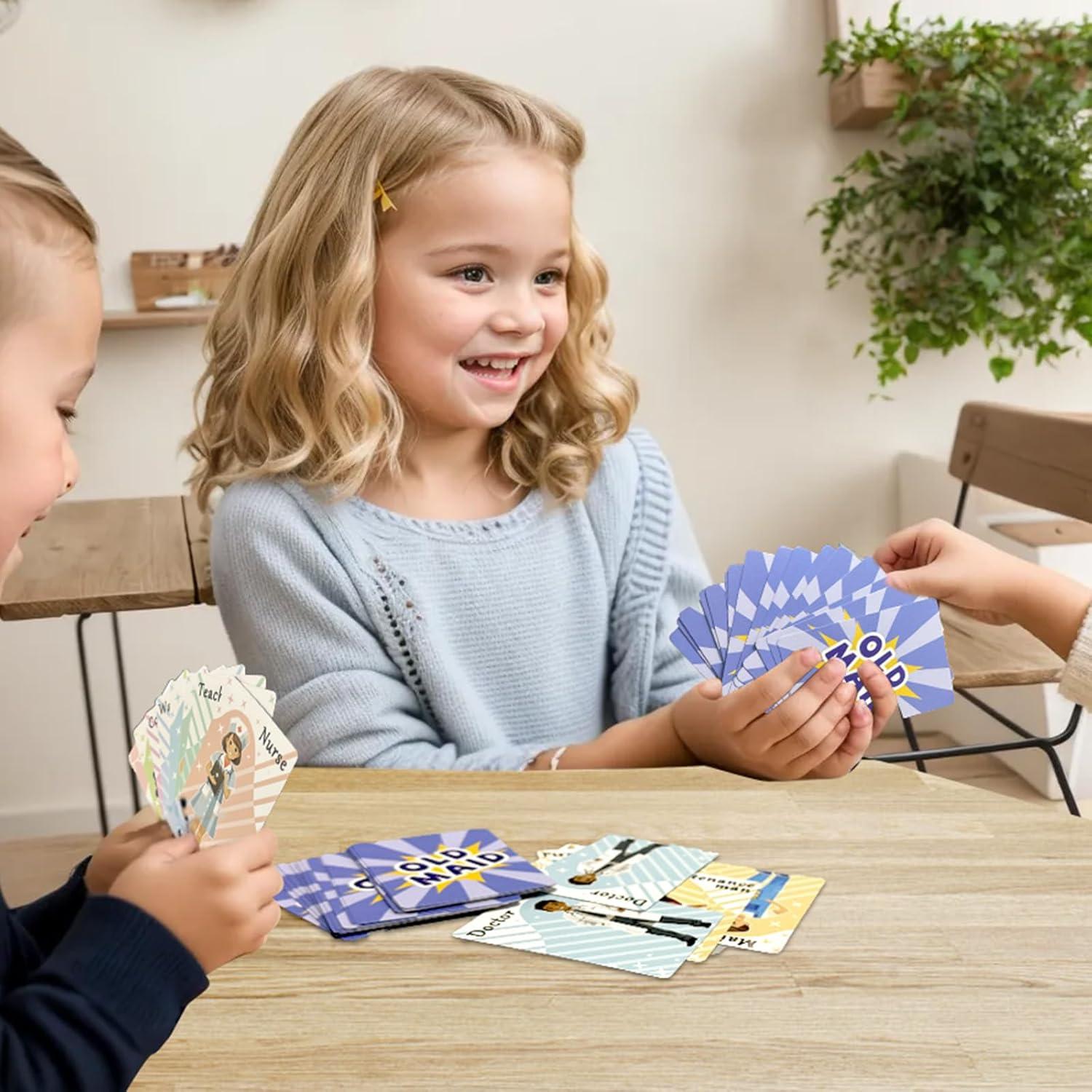 Juegos de Cartas Clásicos Floatlive - 4 Barajas para Niños