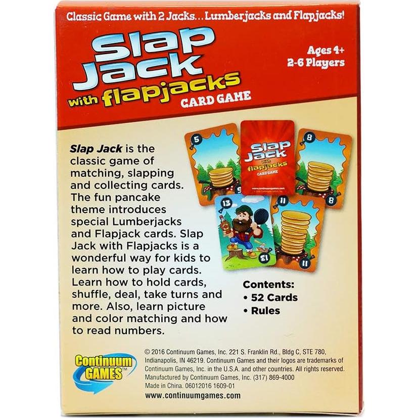 Juego de Cartas Slap Jack Flap Jacks Continuum Games - 2 a 4 Jugadores