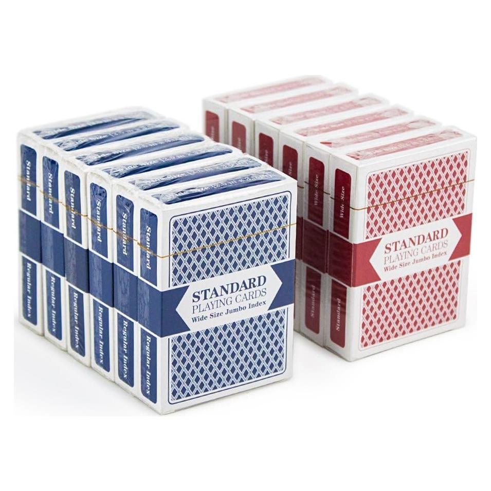 Brybelly 12 Barajas de Cartas Anchas con Índice Jumbo