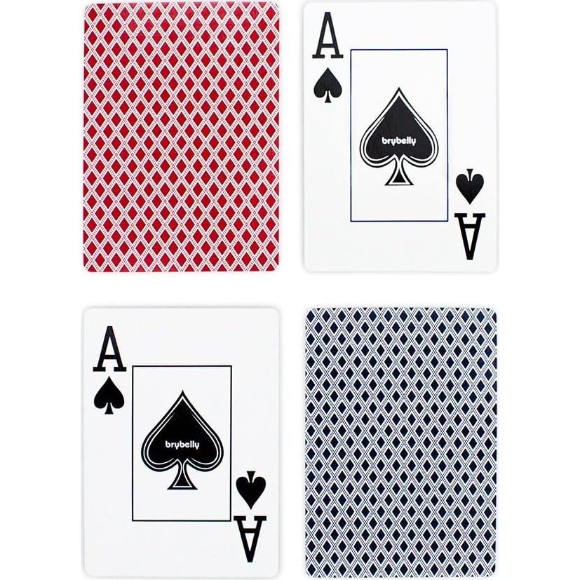 Brybelly 12 Barajas de Cartas Anchas con Índice Jumbo