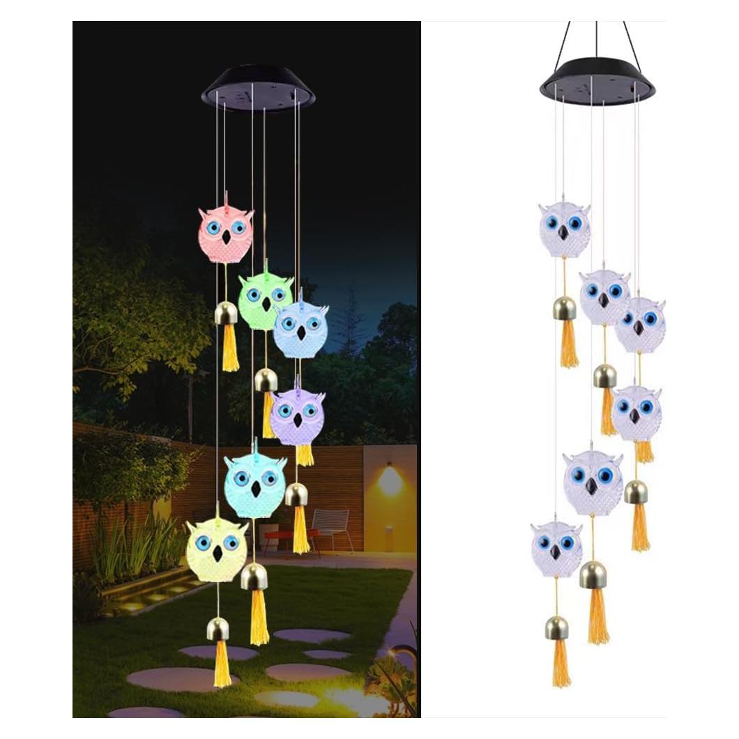 Carillón de Viento Solar YZYOE MTYF con Luces LED Multicolor