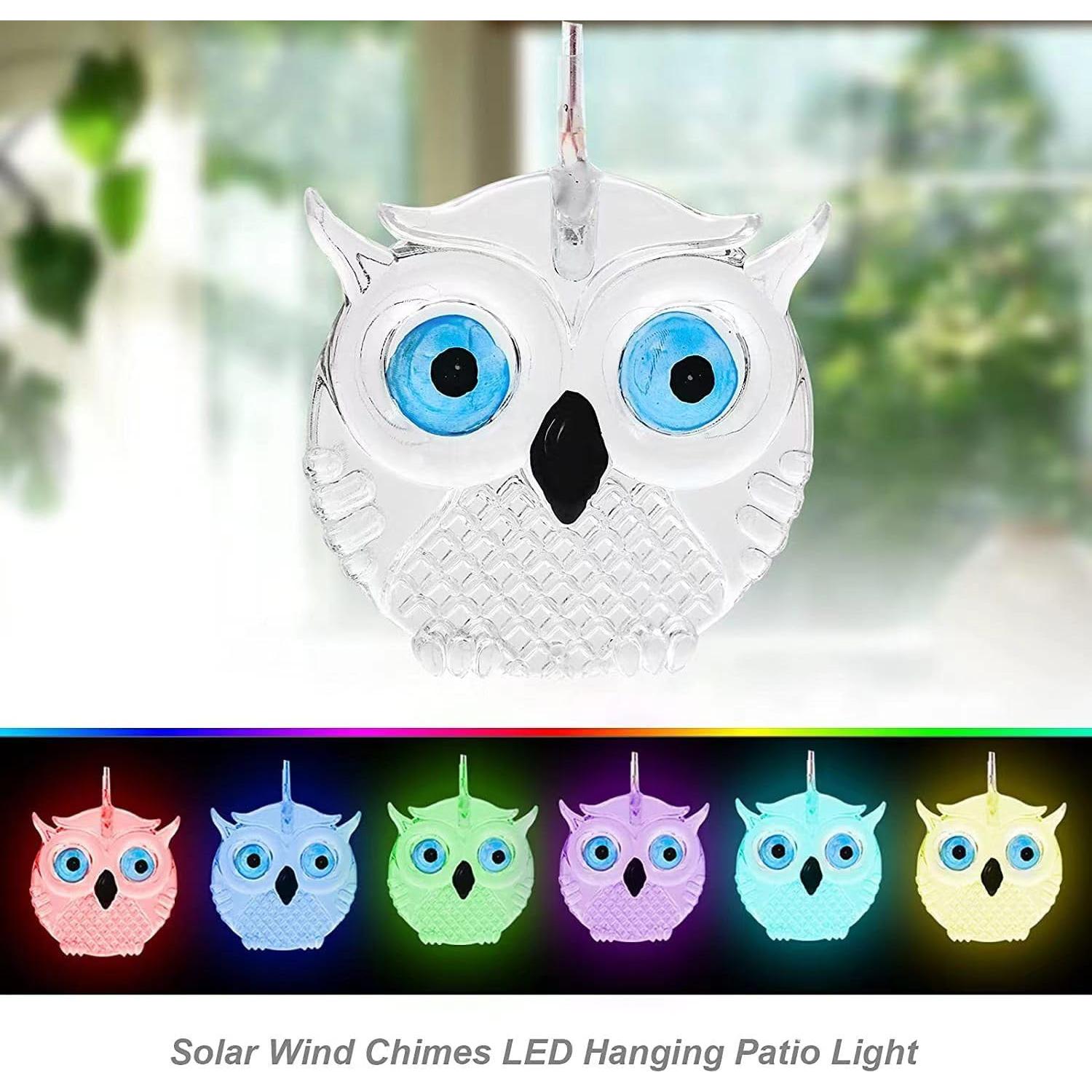 Carillón de Viento Solar YZYOE MTYF con Luces LED Multicolor