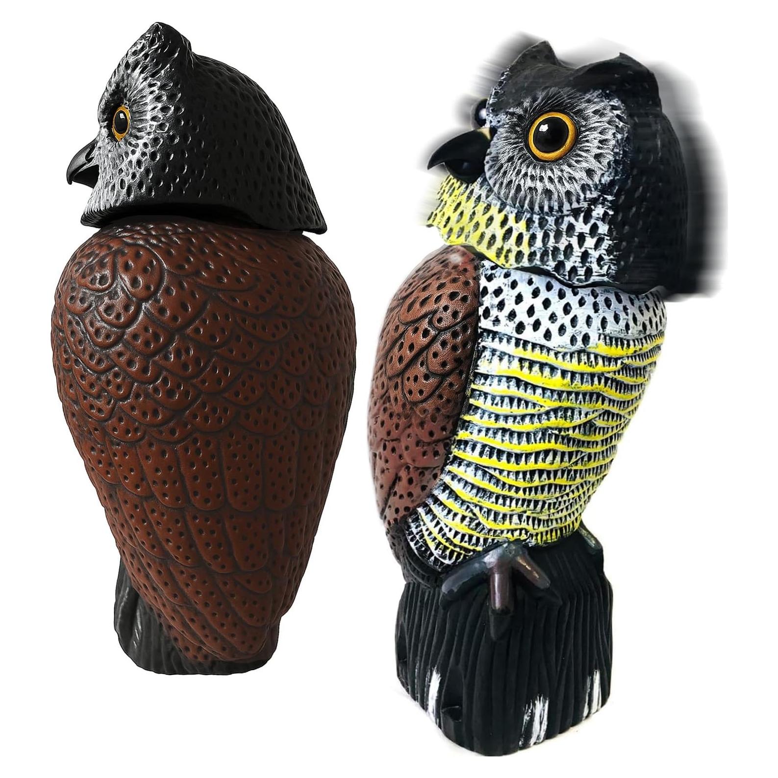 Estatua Espantapájaros Búho GiftExpress 40.6 cm Rotativa