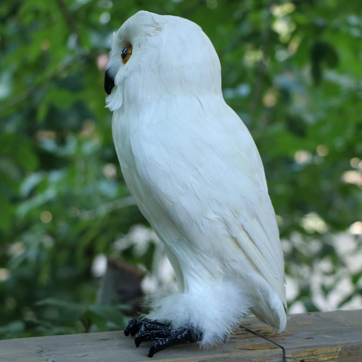 Figura de Búho Plumado Realista Basuo-9Q 27 cm Decoración