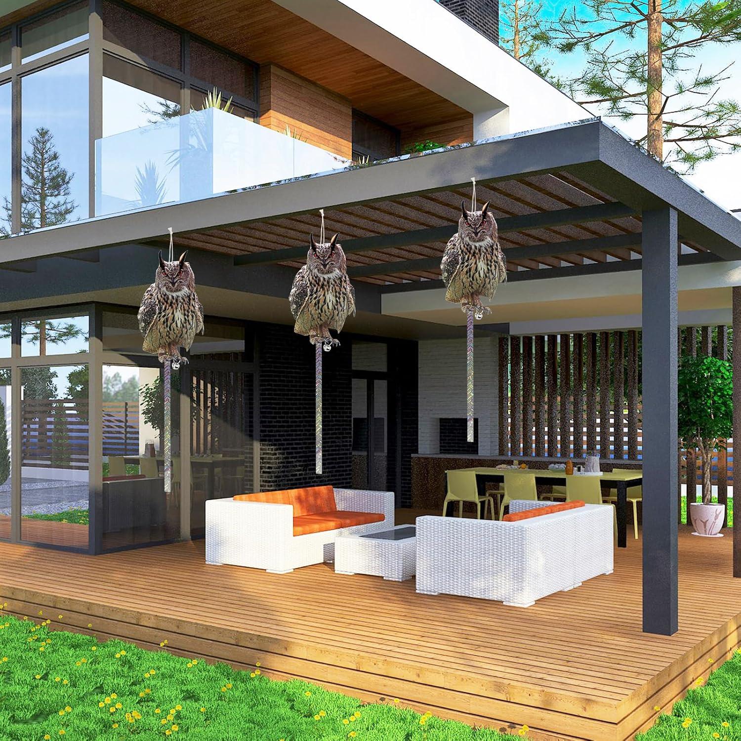 4 Piezas Decoración Colgante Búho Falso Kungfu Mall