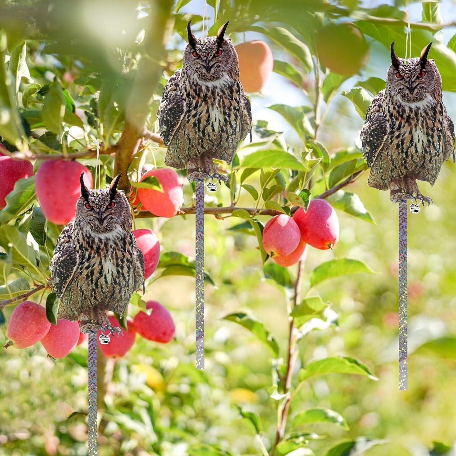4 Piezas Decoración Colgante Búho Falso Kungfu Mall