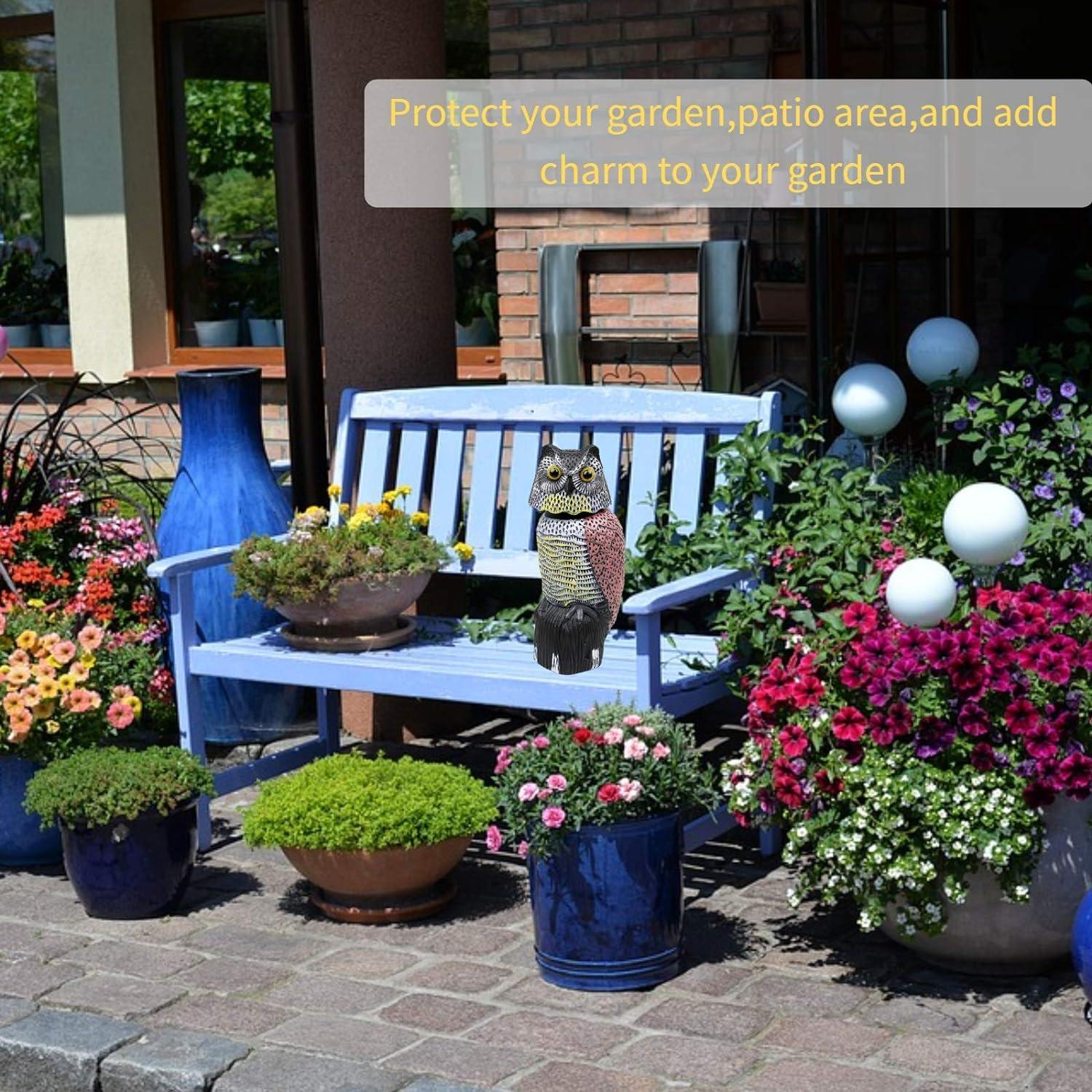 Decoy de Búho CTREE para Ahuyentar Aves - Impermeable y Realista