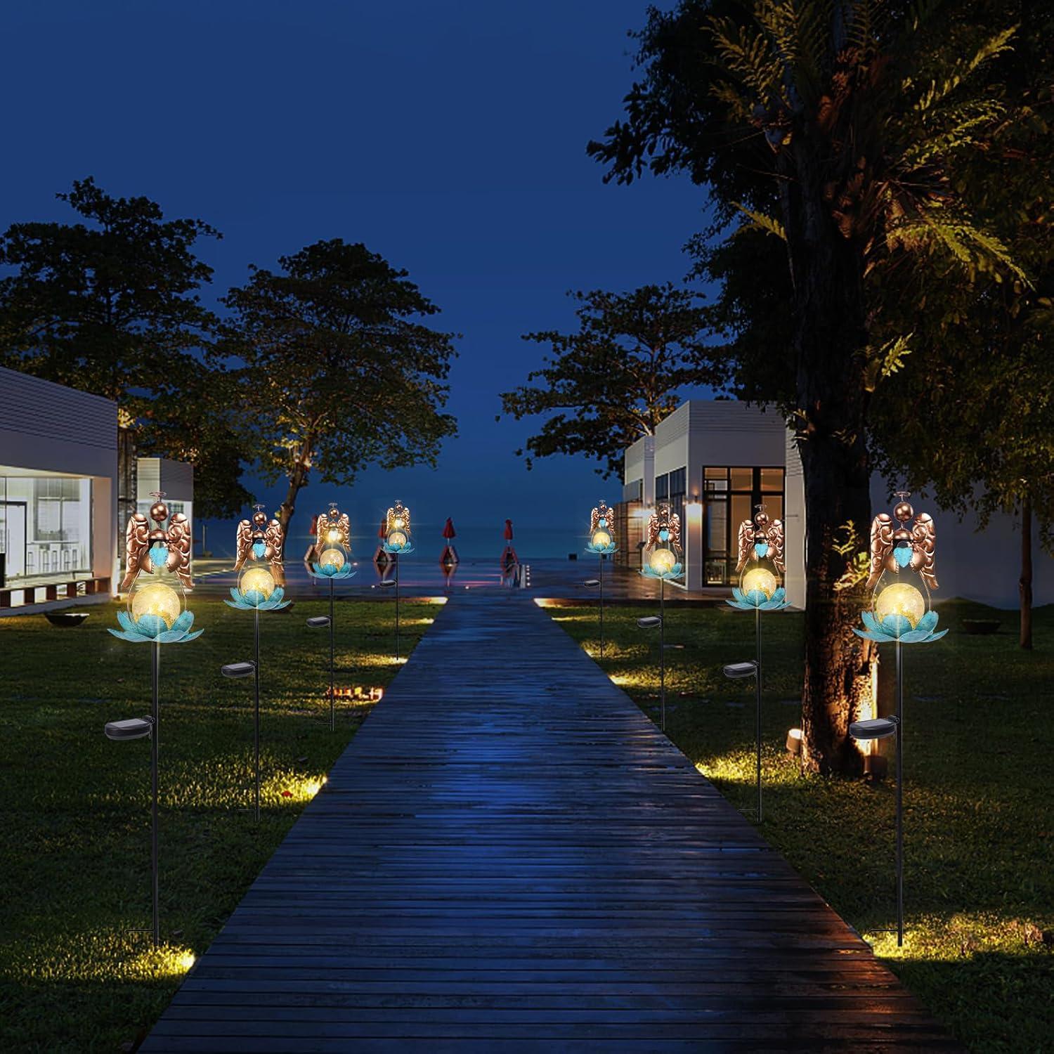 Luces de Jardín Solares ChromaticArt Estaca Decorativa Ángel