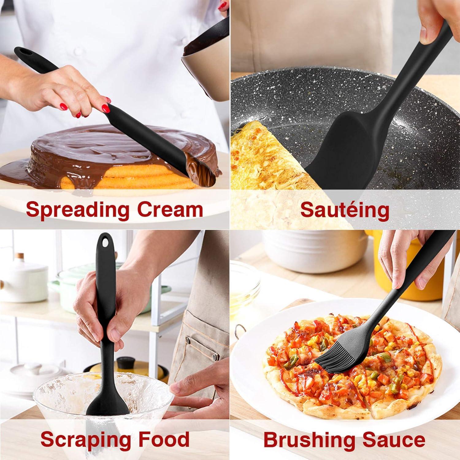 Juego de Espátulas de Silicona P&P CHEF 7 Piezas Resistentes al Calor