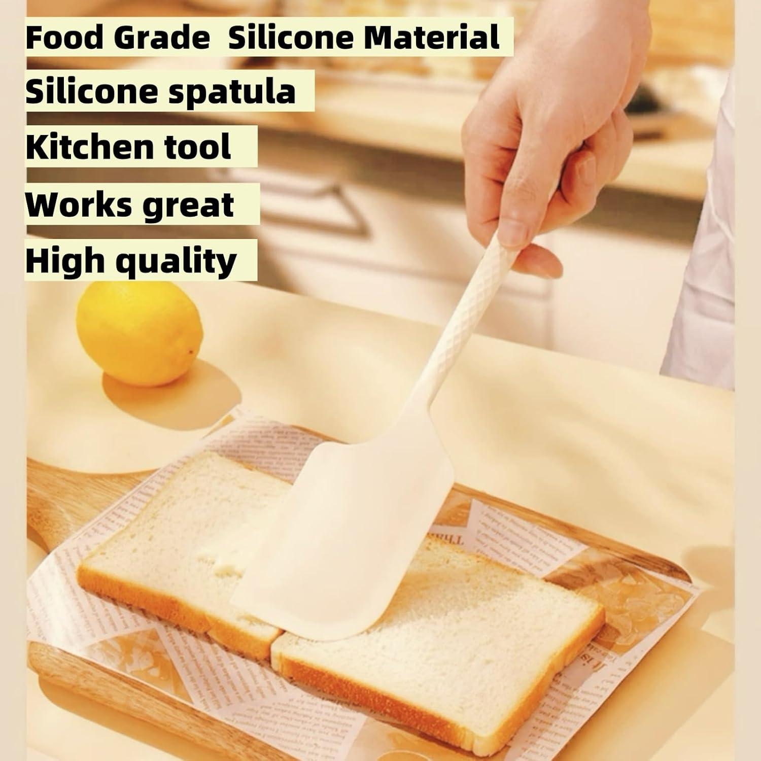 Espátula de Silicona HRDA Amarilla Resistente al Calor 29.5cm