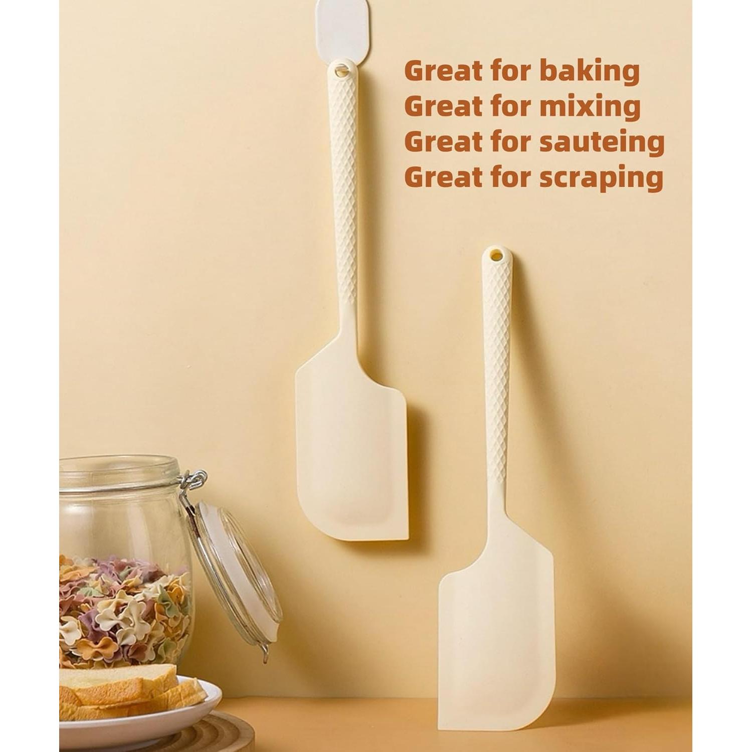 Espátula de Silicona HRDA Amarilla Resistente al Calor 29.5cm