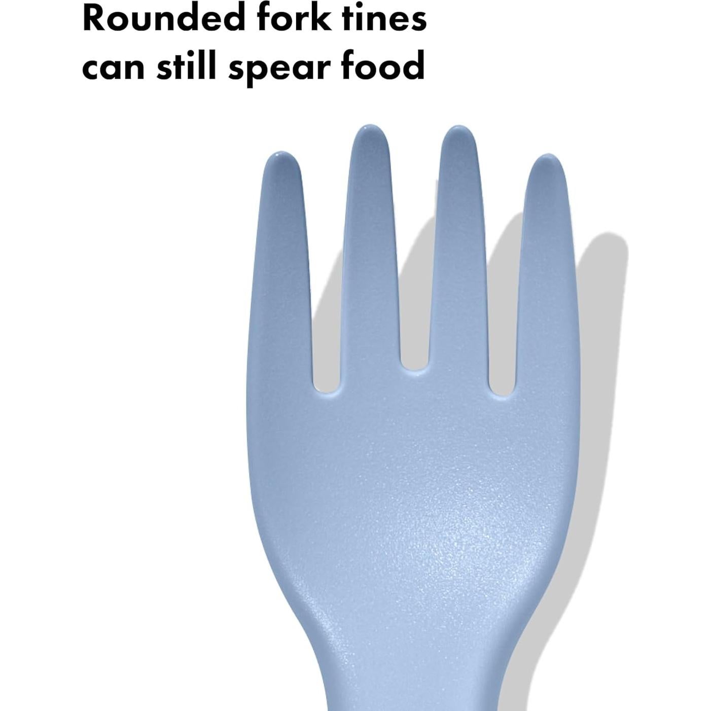 Conjunto de Tenedor y Cuchara OXO Tot Plástico BPA Opal Dusk