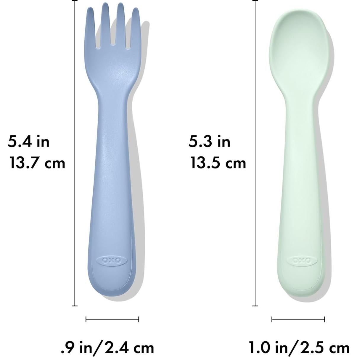 Conjunto de Tenedor y Cuchara OXO Tot Plástico BPA Opal Dusk