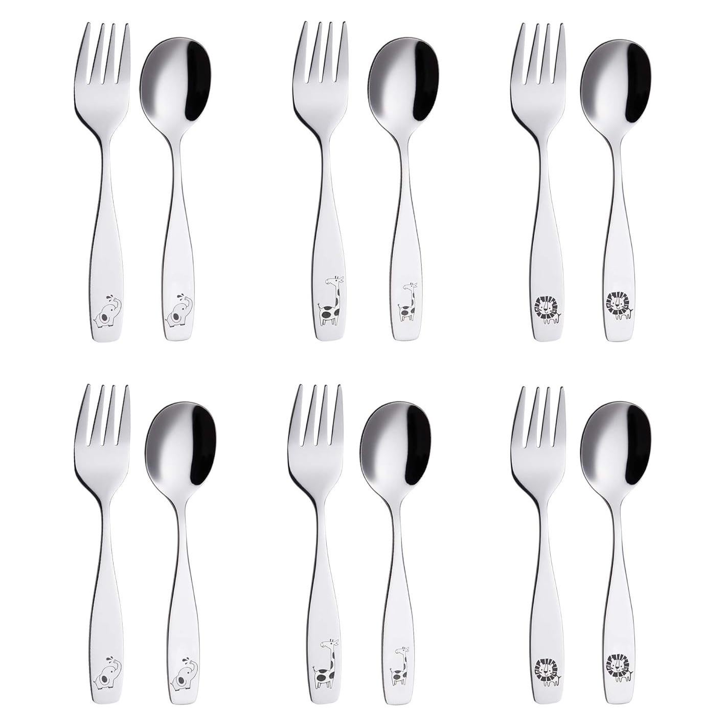 Juego de Cubiertos para Niños ANNOVA 12 Piezas Acero Inoxidable