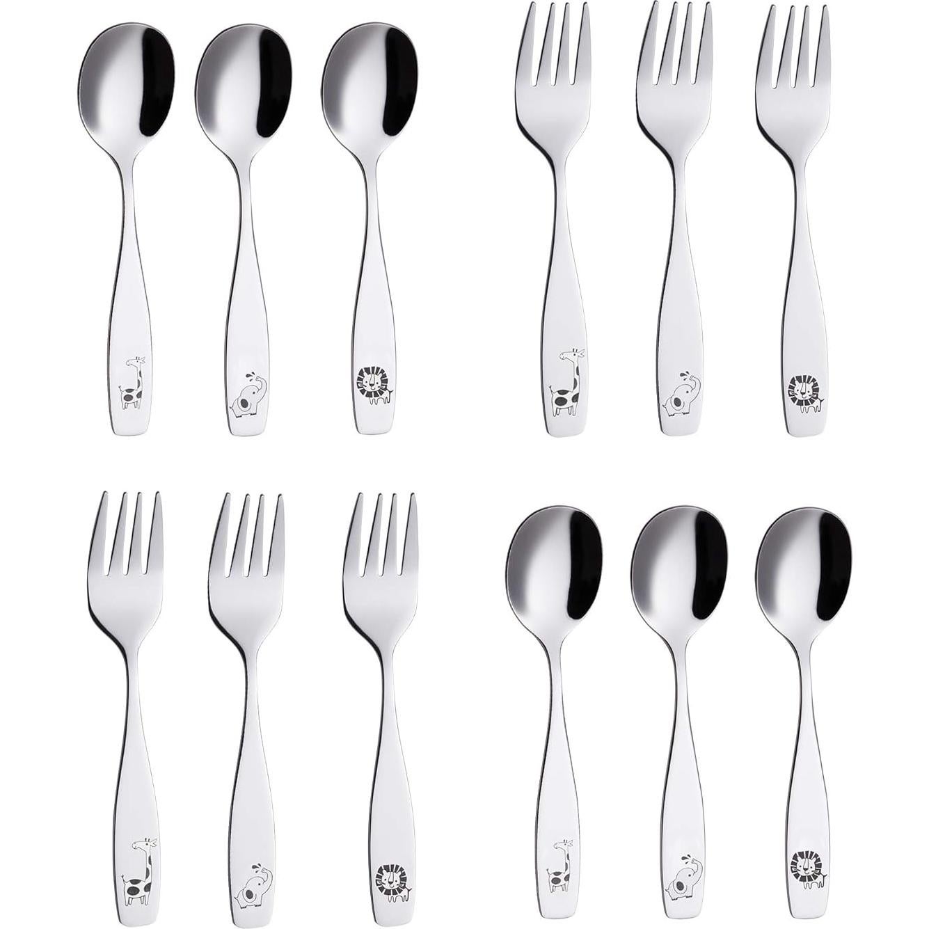 Juego de Cubiertos para Niños ANNOVA 12 Piezas Acero Inoxidable