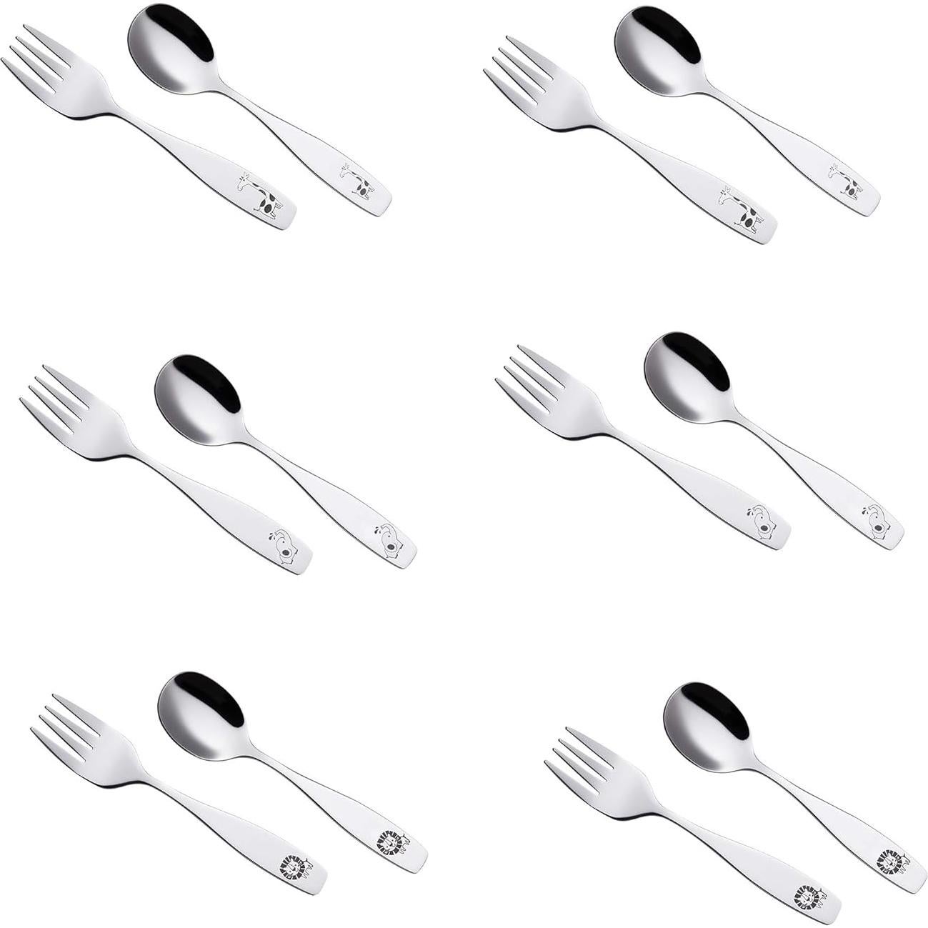 Juego de Cubiertos para Niños ANNOVA 12 Piezas Acero Inoxidable