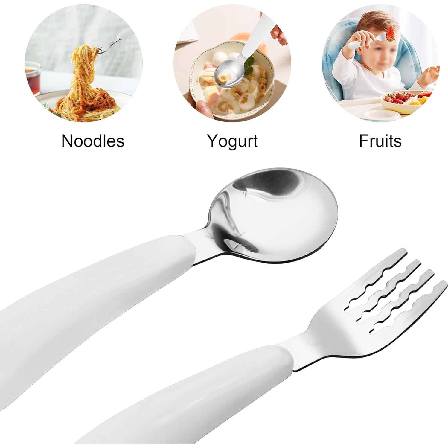 Set de Cubiertos para Niños VANRA 2 Piezas Acero Inoxidable