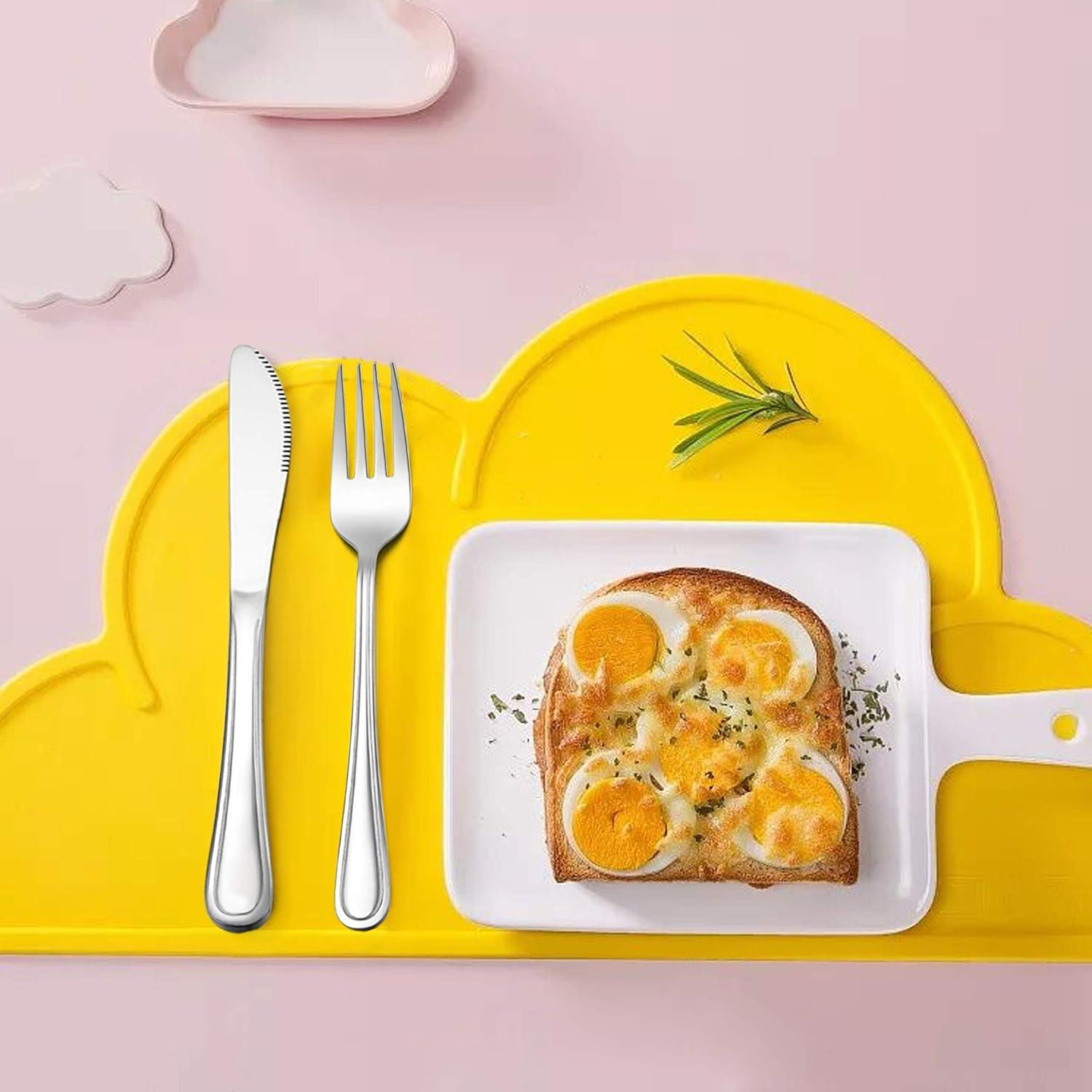 Set de Cubiertos para Niños LIANYU 12 Piezas Acero Inoxidable