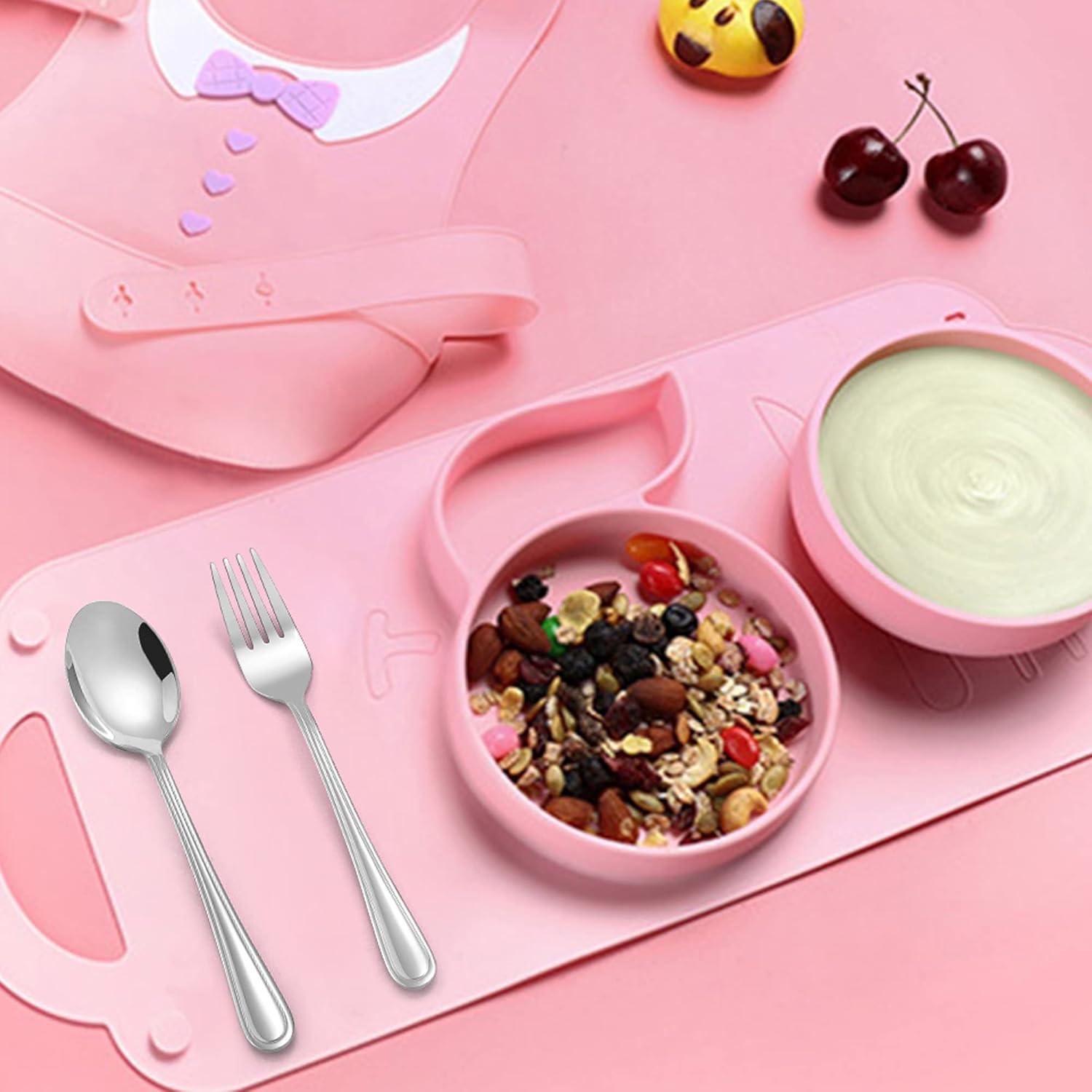 Set de Cubiertos para Niños LIANYU 12 Piezas Acero Inoxidable