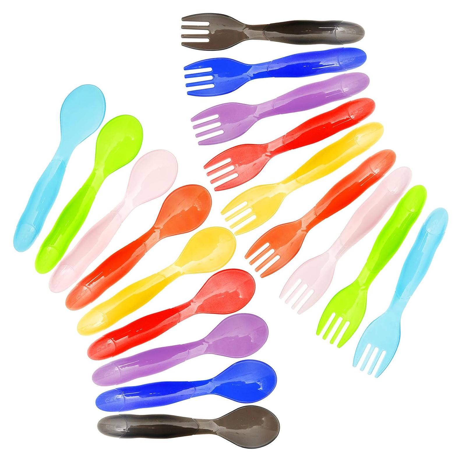 Set de Utensilios de Plástico para Niños Youngever 18 Pcs