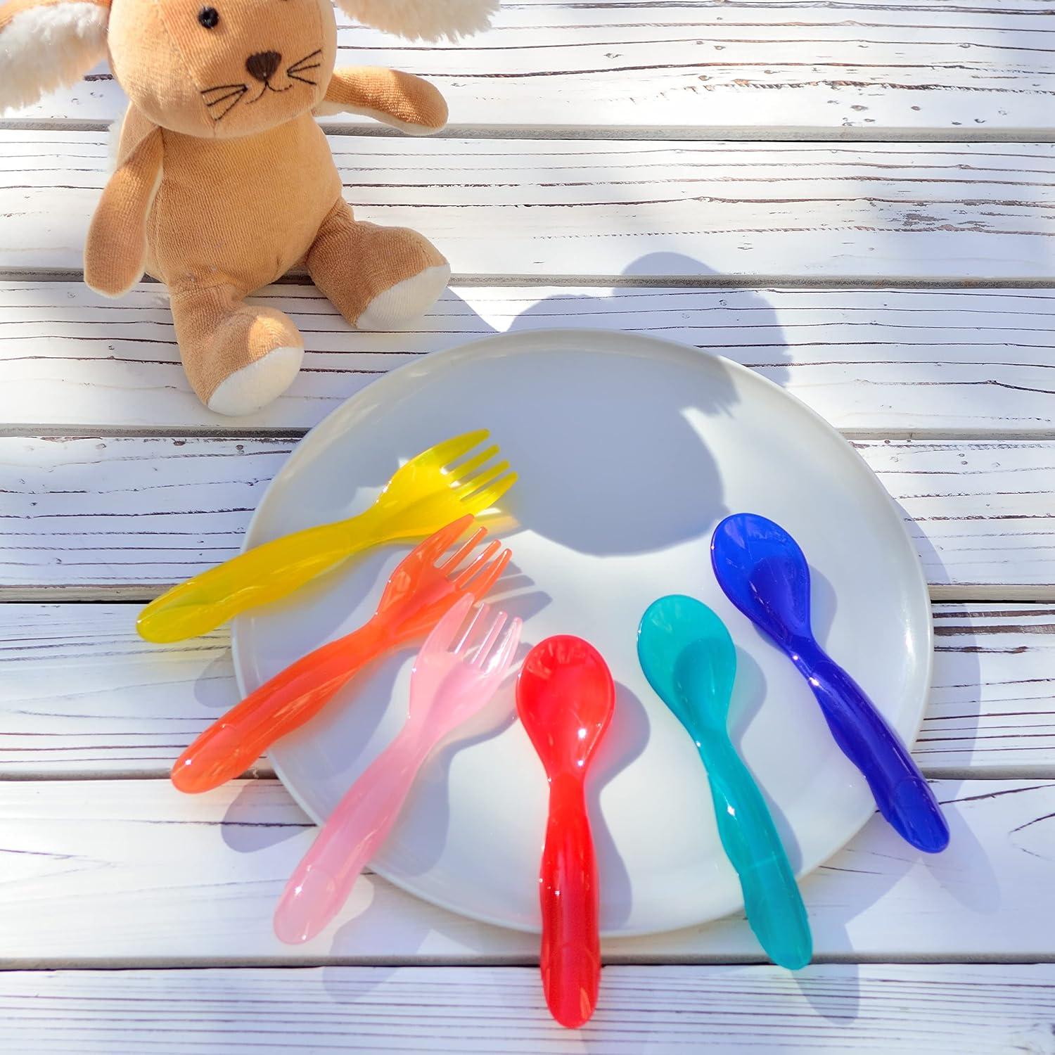 Set de Utensilios de Plástico para Niños Youngever 18 Pcs