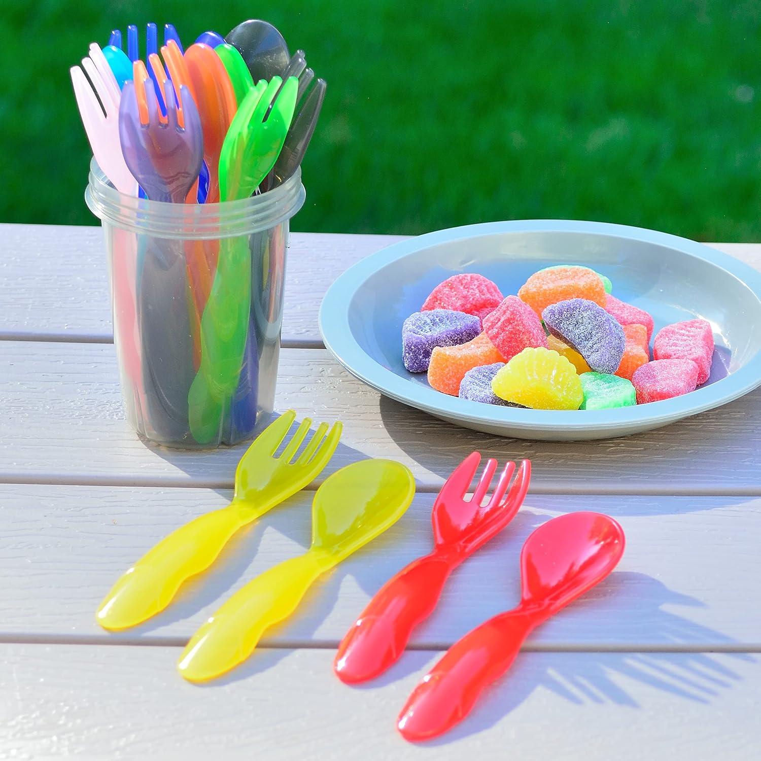 Set de Utensilios de Plástico para Niños Youngever 18 Pcs